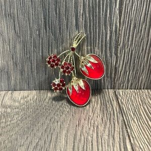 Vintage 1960s Sarah Conventry Strawberry Festival Brooch